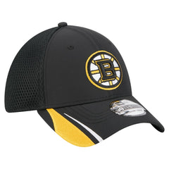 Boston Bruins New Era Linear Featherweight 39THIRTY Flex Hat - Black - NHL