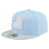 New York Rangers New Era Color Pack 2-Tone 59FIFTY Fitted Hat - Light Blue/Gray - NHL