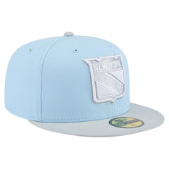 New York Rangers New Era Color Pack 2-Tone 59FIFTY Fitted Hat - Light Blue/Gray - NHL