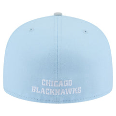 Chicago Blackhawks New Era Color Pack Two-Tone 59FIFTY Fitted Hat - Light Blue/Gray - NHL