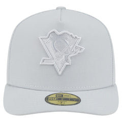 Pittsburgh Penguins New Era Color Pack A-Frame 59FIFTY Fitted Hat - Gray - NHL