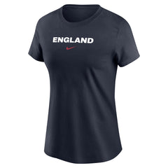 England National Team Women's Wordmark T-Shirt Navy | Nike cheap
