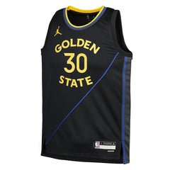 Stephen Curry Golden State Warriors Jordan Brand Youth Swingman Jersey Statement Editi- Navy - NBA