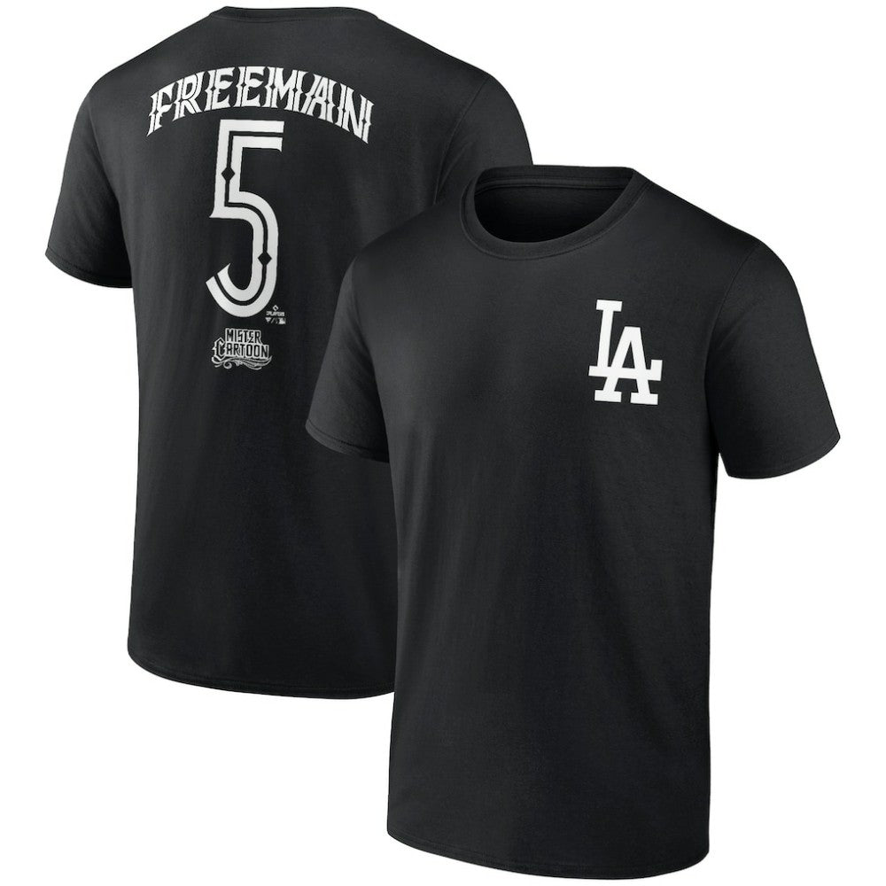 Freddie Freeman Los Angeles Dodgers Mister Cartoon Name & Number T-Shirt - MLB