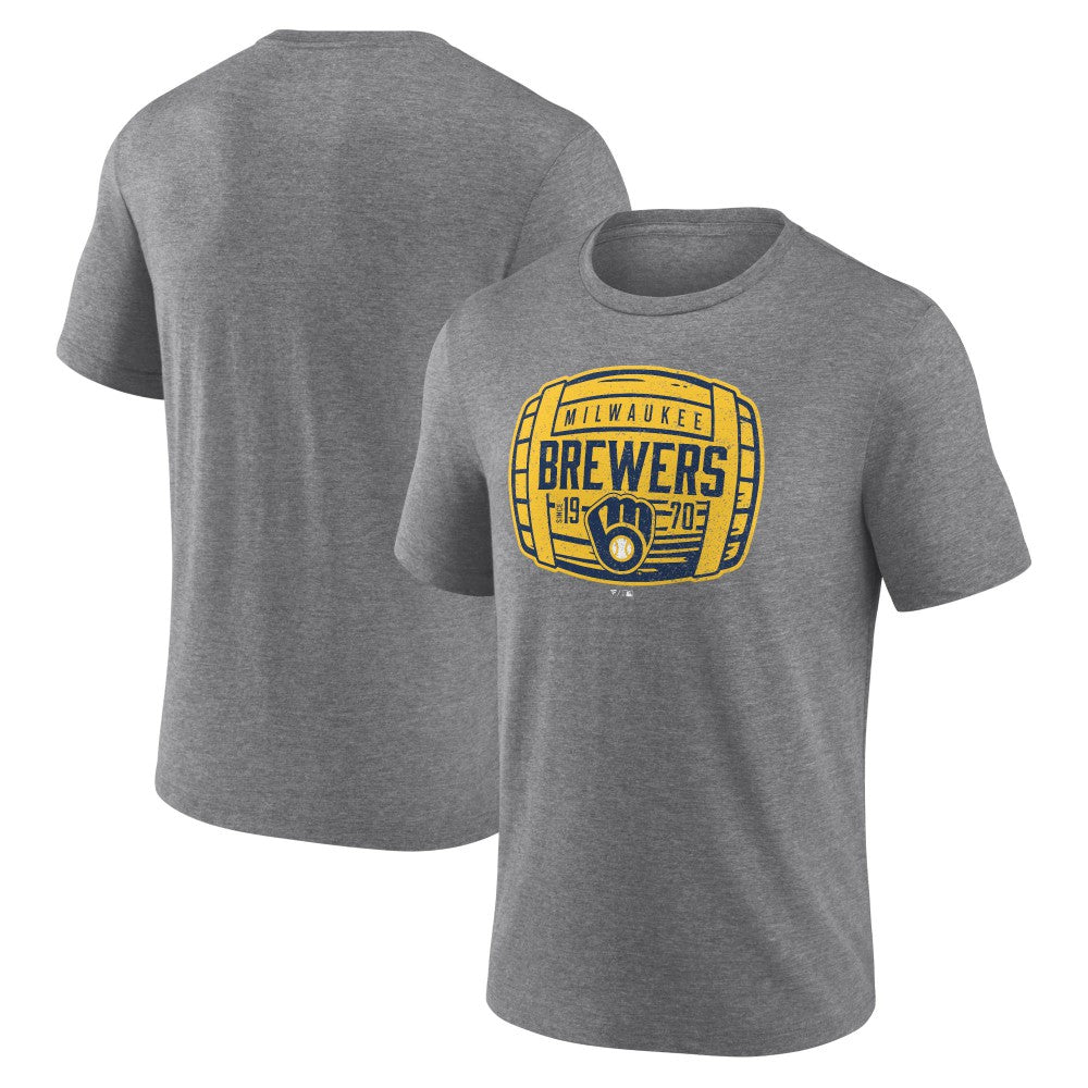 Milwaukee Brewers Barrel Tri-Blend T-Shirt - MLB