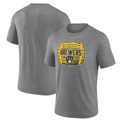 Milwaukee Brewers Barrel Tri-Blend T-Shirt - MLB