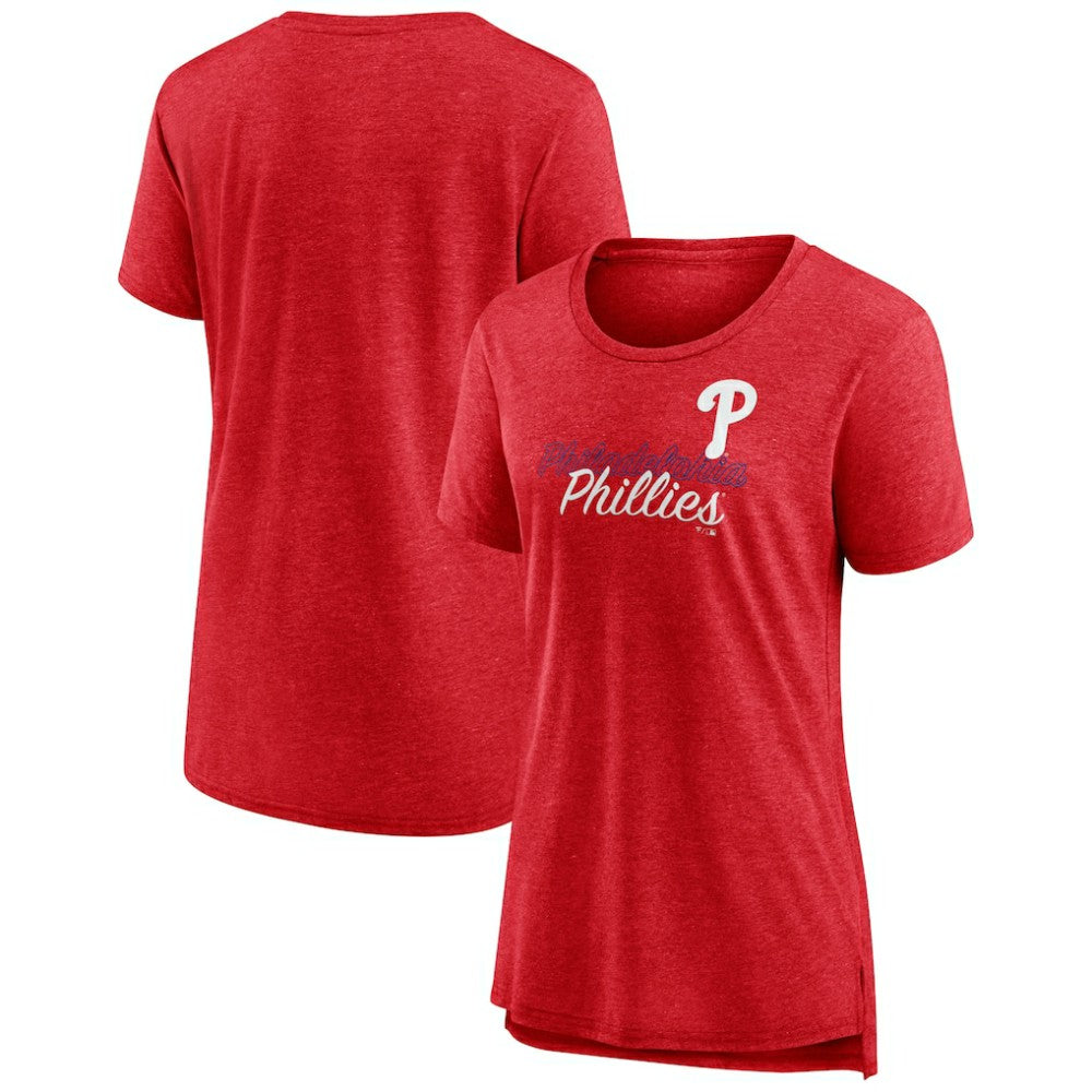Philadelphia Phillies Women's Practice Time Tri-Blend T-Shirt - MLB