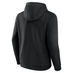 Anaheim Ducks Fanatics Wordmark Logo Fleece Pullover Hoodie - Black - NHL