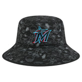 Miami Marlins New Era 2025 Spring Training All Over Print Bucket Hat - MLB