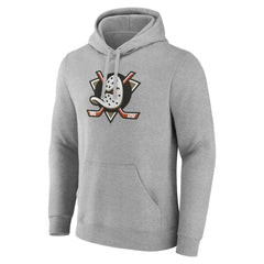 Anaheim Ducks Primary Logo Pullover Sweatshirt - Gray - NHL