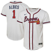 Ozzie Albies Atlanta Braves Nike Youth Home Replica Player Jersey - MLB