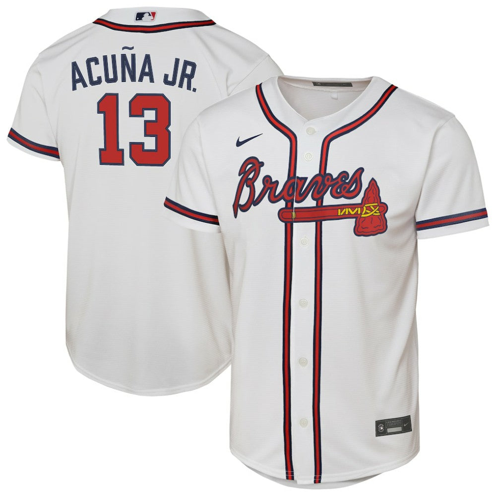 Ronald Acuna Jr. Atlanta Braves Nike Youth Home Replica Player Jersey - MLB