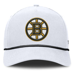 Boston Bruins Fanatics Rope A-Frame Adjustable Hat - White - NHL