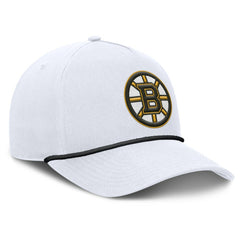 Boston Bruins Fanatics Rope A-Frame Adjustable Hat - White - NHL