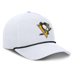 Pittsburgh Penguins Fanatics Rope A-Frame Adjustable Hat - White - NHL