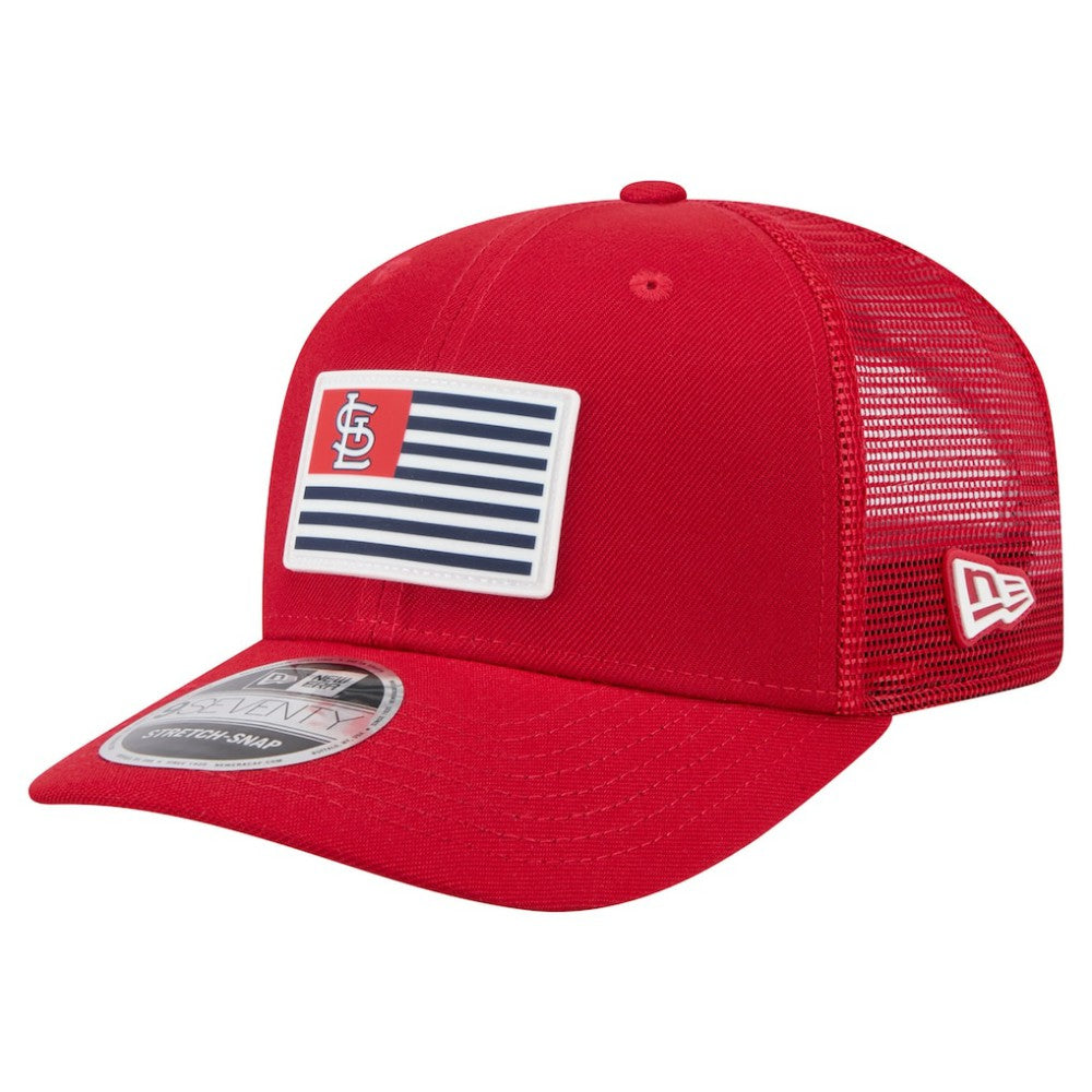 St. Louis Cardinals New Era Flag 9SEVENTY Stretch-Snap Hat - MLB