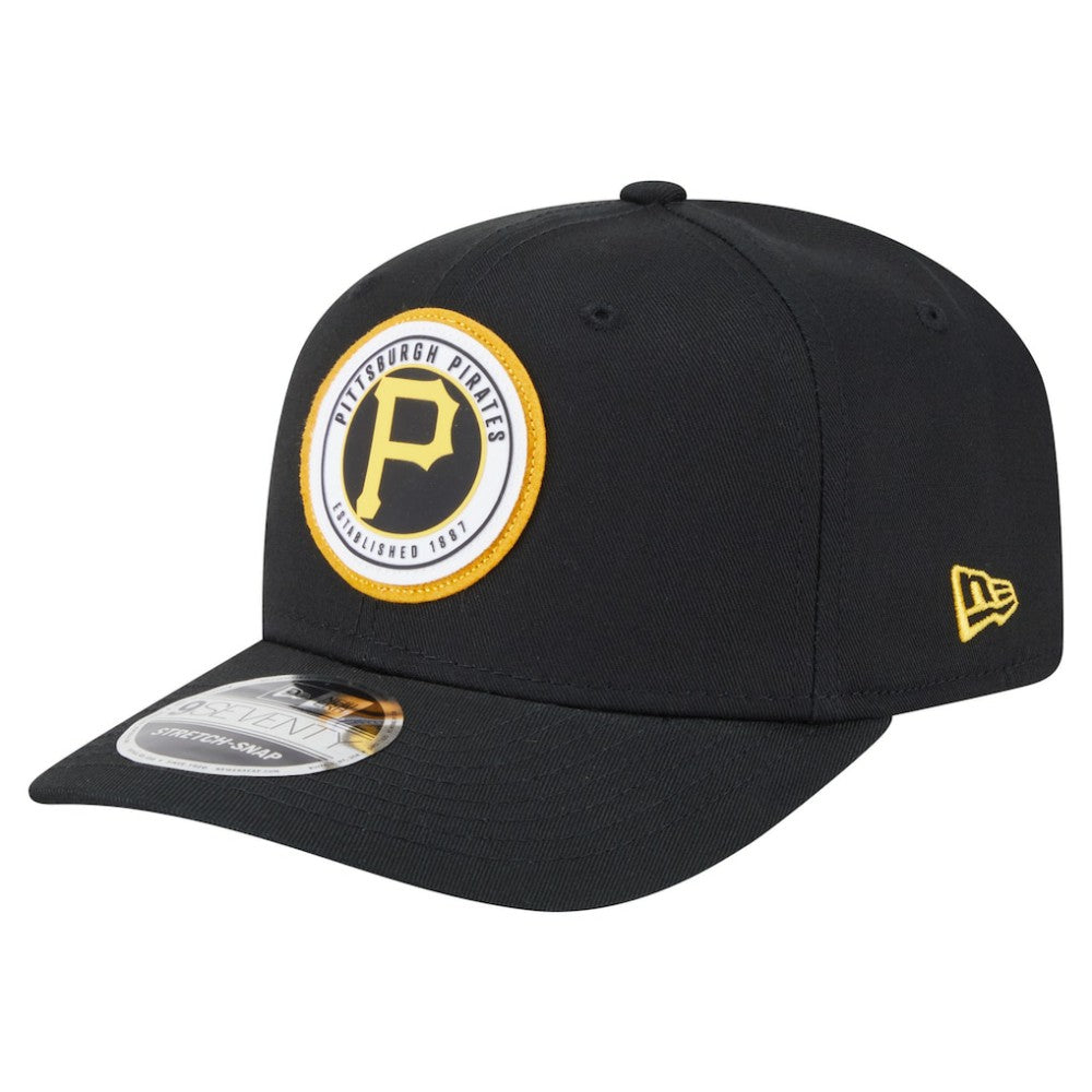 Pittsburgh Pirates New Era Circle Patch 9SEVENTY Stretch-Snap Hat - MLB