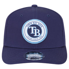 Tampa Bay Rays New Era Circle Patch 9SEVENTY Stretch-Snap Hat - MLB