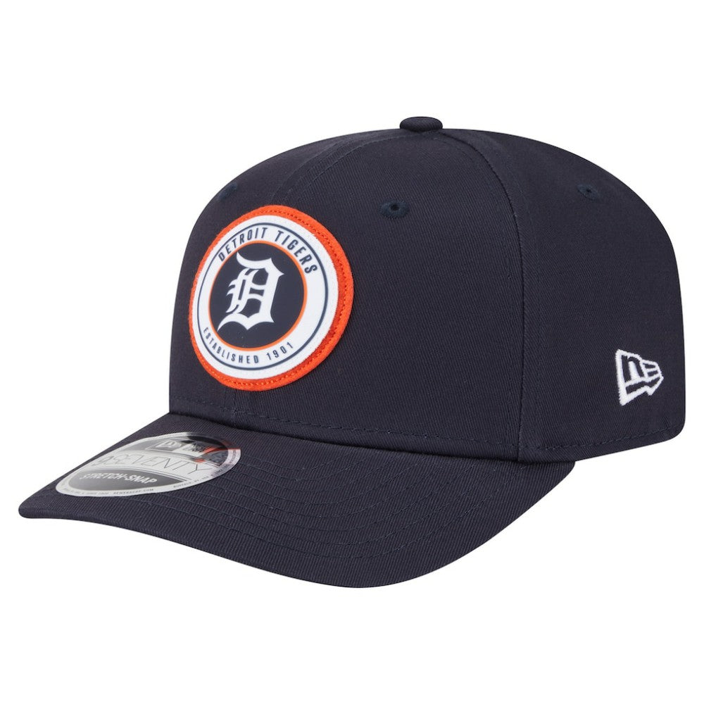Detroit Tigers New Era Circle Patch 9SEVENTY Stretch-Snap Hat - MLB