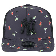 New York Yankees New Era Adventure Drinks Pattern 9SEVENTY Stretch-Snap Hat - MLB