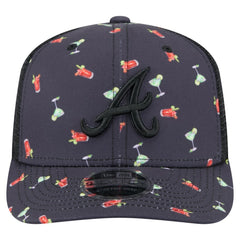 Atlanta Braves New Era Adventure Drinks Pattern 9SEVENTY Stretch-Snap Hat - MLB