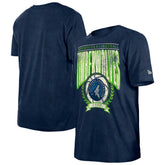 Minnesota Timberwolves Throwback Vintage Boxy Mineral Wash T-Shirt Navy - NBA