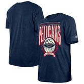 New Orleans Pelicans Throwback Vintage Boxy Mineral Wash T-Shirt Navy - NBA