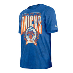 New York Knicks Throwback Vintage Boxy Mineral Wash T-Shirt Blue - NBA