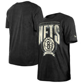 Brooklyn Nets Throwback Vintage Boxy Mineral Wash T-Shirt Black - NBA