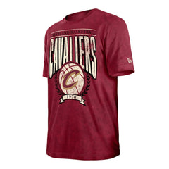 Cleveland Cavaliers Throwback Vintage Boxy Mineral Wash T-Shirt Wine - NBA