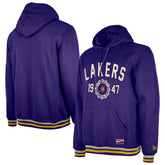 Los Angeles Lakers Throwback Vintage Pullover Hoodie Purple - NBA