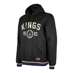 Sacramento Kings Throwback Vintage Pullover Hoodie Black - NBA
