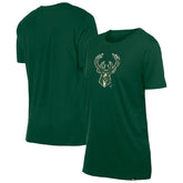 Milwaukee Bucks Women's Glam Game Flower T-Shirt Hunter Green - NBA