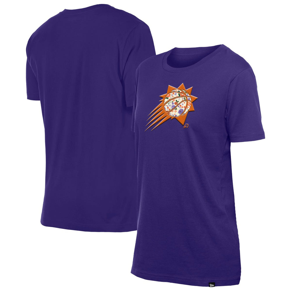Phoenix Suns Women's Glam Game Flower T-Shirt Purple - NBA