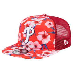 Philadelphia Phillies New Era Adventure Pattern Golfer Trucker Snapback Hat - MLB