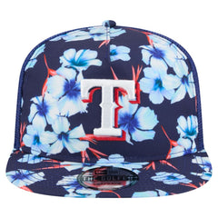 Texas Rangers New Era Adventure Pattern Golfer Trucker Snapback Hat - MLB