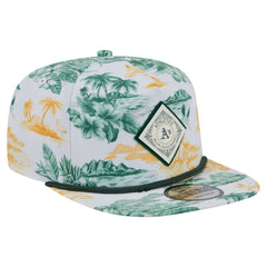 Athletics New Era Printed Island Golfer Snapback Hat - MLB
