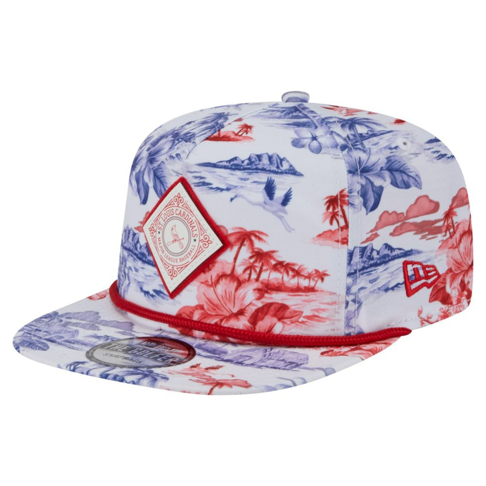 St. Louis Cardinals New Era Printed Island Golfer Snapback Hat - MLB