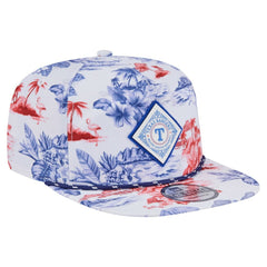 Texas Rangers New Era Printed Island Golfer Snapback Hat - MLB