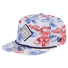 Atlanta Braves New Era Printed Island Golfer Snapback Hat - MLB