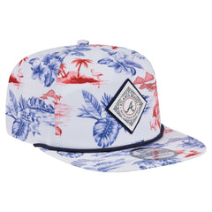 Atlanta Braves New Era Printed Island Golfer Snapback Hat - MLB
