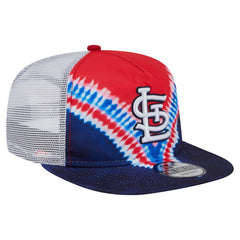 St. Louis Cardinals New Era Tie-Dye Golfer Trucker Adjustable Hat Hats - MLB