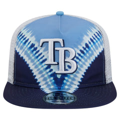Tampa Bay Rays New Era Tie-Dye Golfer Trucker Adjustable Hat Hats - MLB