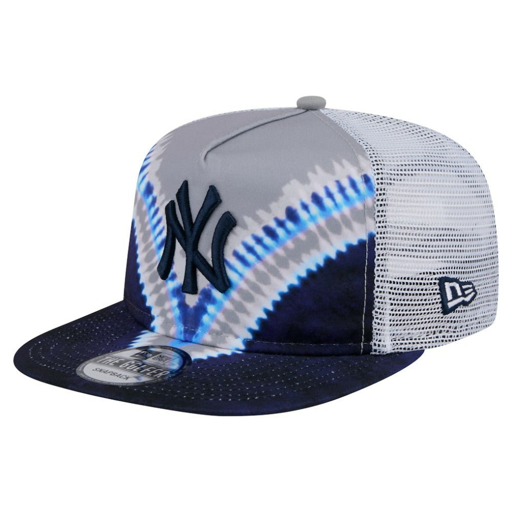 New York Yankees New Era Tie-Dye Golfer Trucker Adjustable Hat Hats - MLB