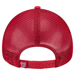 Washington Nationals New Era Distressed 9FORTY A-Frame Adjustable Trucker Hat - MLB