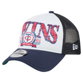 Minnesota Twins New Era Distressed 9FORTY A-Frame Adjustable Trucker Hat - MLB