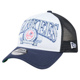 New York Yankees New Era Distressed 9FORTY A-Frame Adjustable Trucker Hat - MLB
