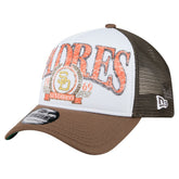 San Diego Padres New Era Distressed 9FORTY A-Frame Adjustable Trucker Hat - MLB