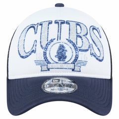 Chicago Cubs New Era Distressed 9FORTY A-Frame Adjustable Trucker Hat - MLB