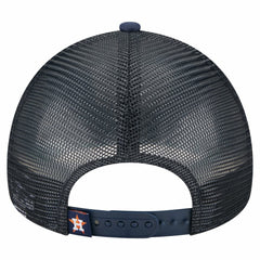 Houston Astros New Era Distressed 9FORTY A-Frame Adjustable Trucker Hat - MLB